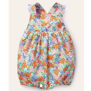 Mini Boden Frill Woven Romper 3m NWOT